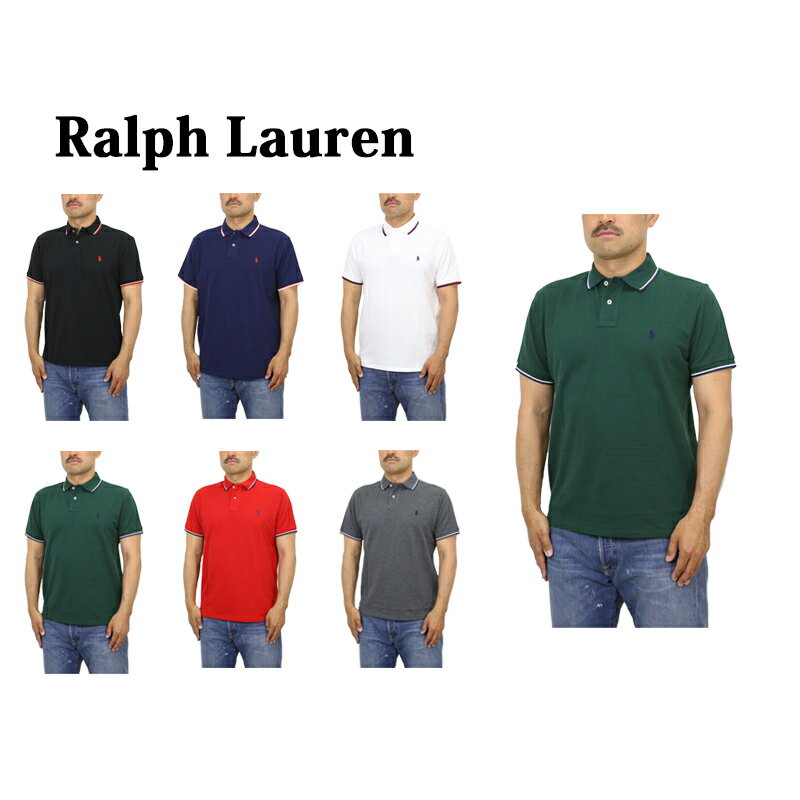 ラルフローレン ポロ ラルフローレン カスタム スリム フィット 半袖 カノコ ライン ポロシャツ 無地 ワンポイント POLO Ralph Lauren Men's "CUSTOM SLIM FIT" Mesh Line Polo 売れ筋