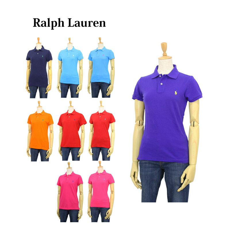 ポロ ラルフローレン レディース スキニーフィット 無地 鹿の子 ポロシャツ ワンポイント POLO Ralph Lauren Women 039 s THE SKINNY POLO Solid Color Mesh Polo Shirts US