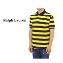 ポロ ラルフローレン ボーイズサイズ ボーダー 鹿の子 ポロシャツ ワンポイント ポニー刺繍 POLO Ralph Lauren Boy's Border Mesh POLO Shirts US