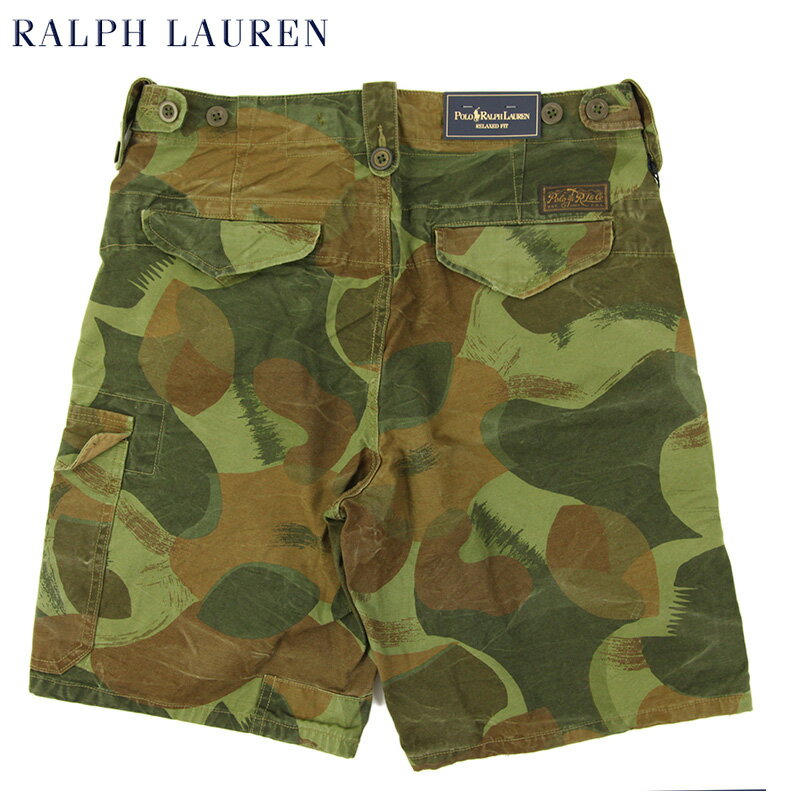 Ralph Lauren Men's Camo Print Canvas Cargo Shorts US ポロ ラルフローレン カーゴショーツ ショートパンツ 半ズボン