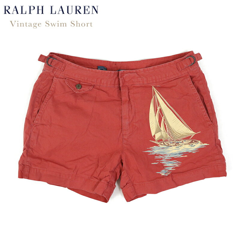 Ralph Lauren Men s Vintage Cotton/Nylon Swim Shorts US ポロ ラルフローレン ビンテージ コットン/ナイロン スイムショーツ 水着 