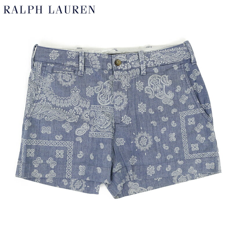 (Women) ポロ ラルフローレン USレディース シャンブレー ショーツ POLO Ralph Lauren chambray Short