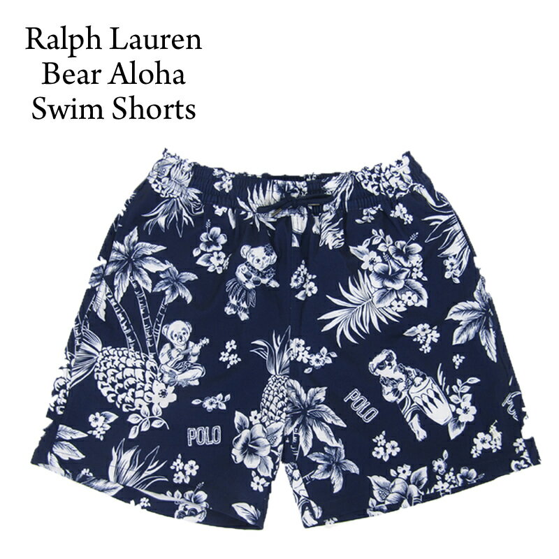 ラルフローレン ポロ ラルフローレン メンズ ストレッチ ポロベアー プリント スイムショーツ （水着）POLO Ralph Lauren Men's STRECH POLO BEAR Print Swim Shorts US