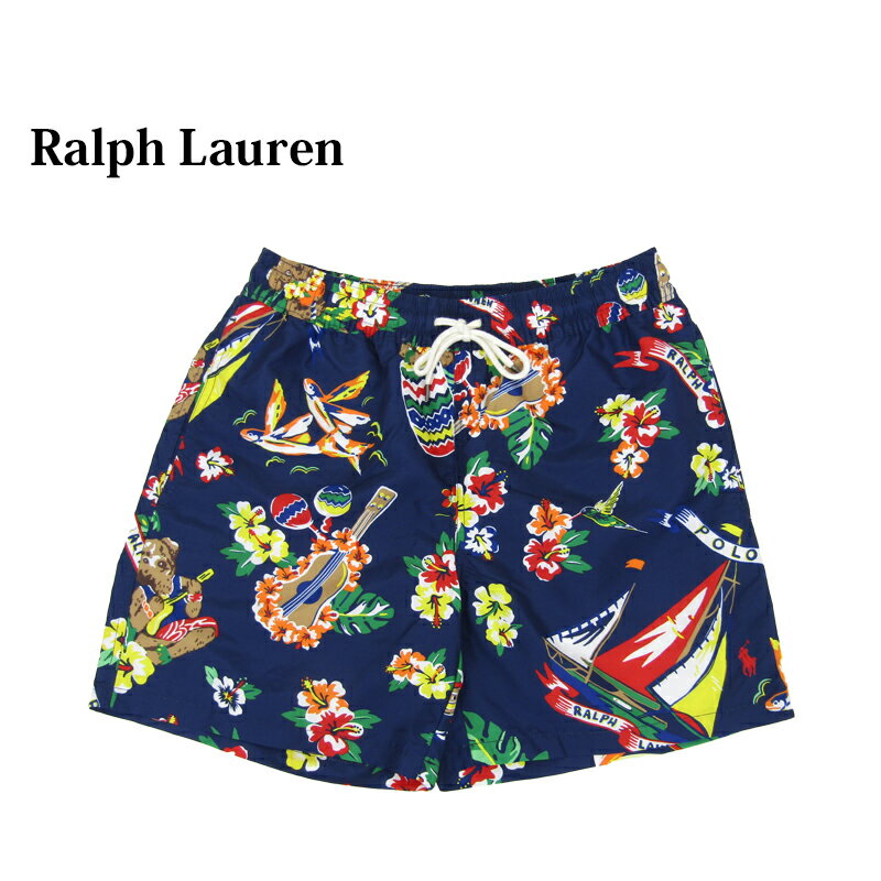 ポロ ラルフローレン ポロベアープリント スイムショーツ （水着）POLO Ralph Lauren Men's Polo Bear Print Swim Shorts US