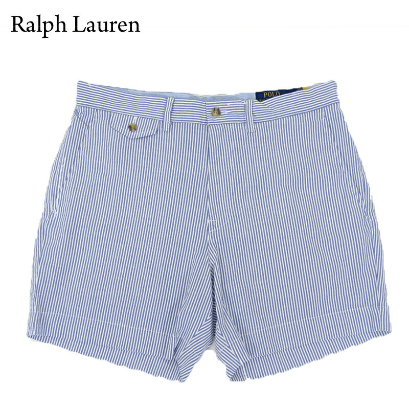 ポロ ラルフローレン メンズ ストレッチクラシックフィット シアサッカー ストライプ ショーツ ショートパンツ　半ズボン Ralph Lauren Men's STRETCH CLASSIC FIT 6