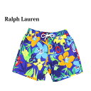 ポロ ラルフローレン メンズ アロハロゴプリント スイムショーツ (水着)POLO Ralph Lauren Men's Aloha Logo Print Swim Shorts US