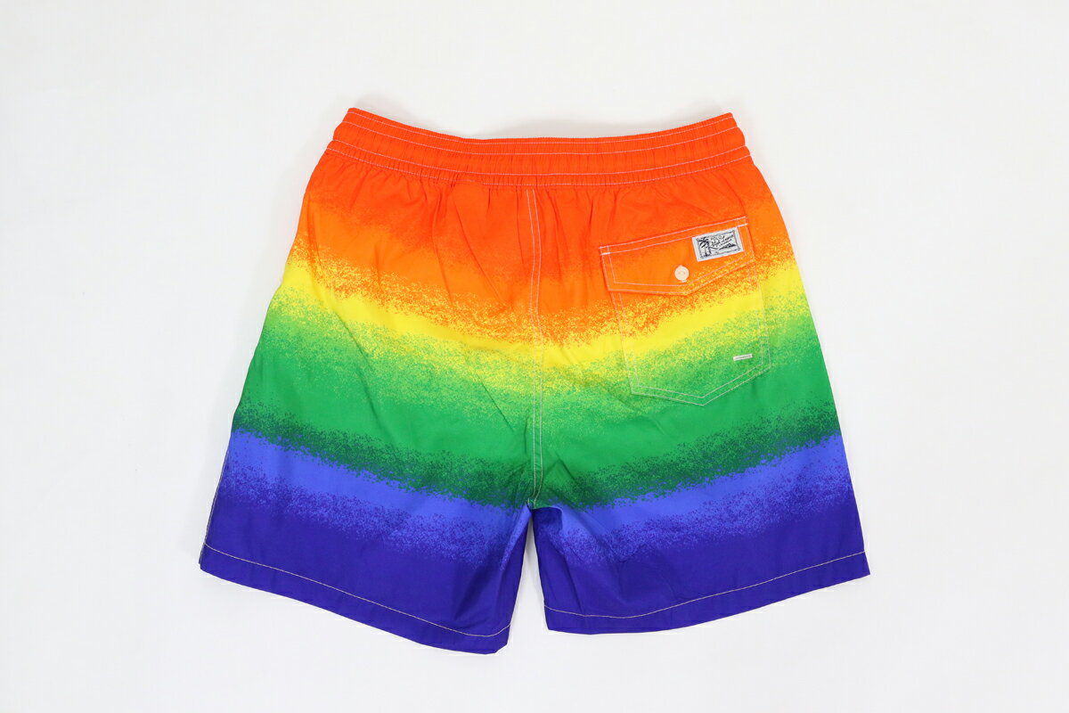 ポロ ラルフローレン メンズ レインボープリント スイムショーツ （水着）POLO Ralph Lauren Men's Rainbow Print Swim Shorts US