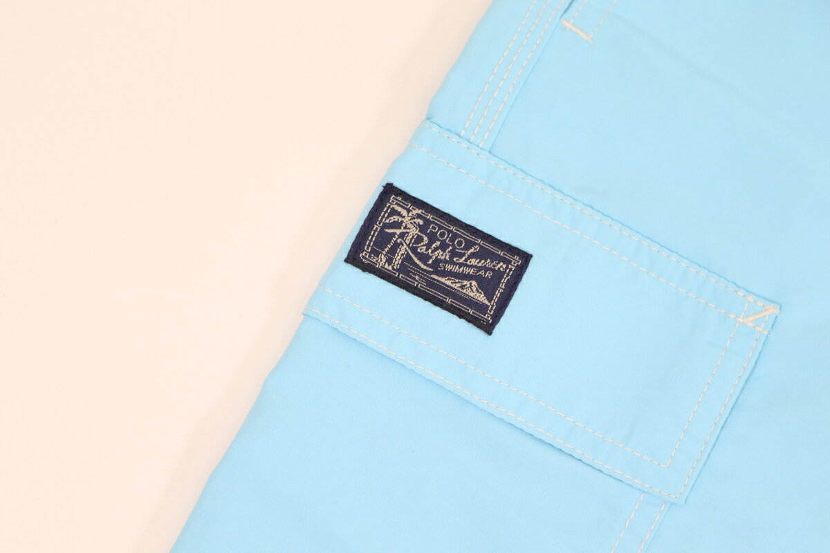 ポロ ラルフローレン メンズ 無地 ポニー刺繍 カーゴ スイムショーツ （水着）POLO Ralph Lauren Men's Pony Stretch Swim Shorts w/Cargo Pocket US