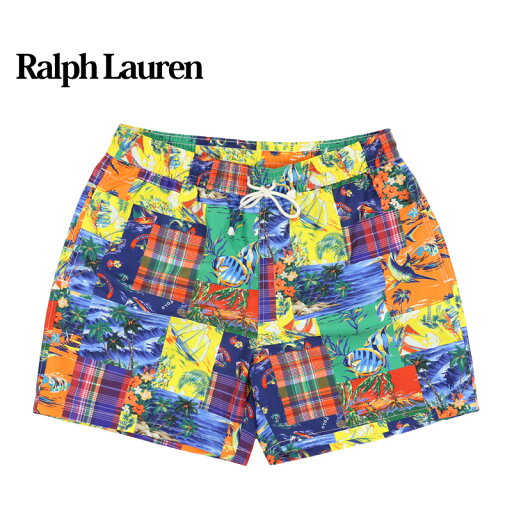 ポロ ラルフローレン メンズ アロハ パッチワーク プリント スイムショーツ(水着)POLO Ralph Lauren Men's Hawaiian Patchwork Swim Shorts US ポロ ラルフローレン メンズ アロハ パッチワーク プリント スイムショーツ(水着)POLO Ralph Lauren Men's Hawaiian Patchwork Swim Shorts US