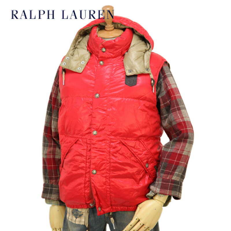 POLO by Ralph Lauren Men’s "Ripstop" Down Vest Parka USポロ ラルフローレン フード付 ダウンベスト