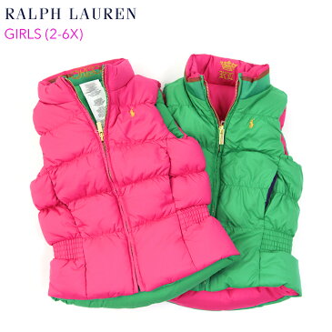 (2-6X) POLO by Ralph Lauren GIRLS (2-6X) Reversible Down Vest USラルフローレン ガールズ用 ダウンベスト