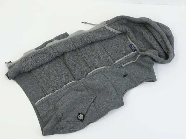 POLO by Ralph Lauren Men's Fleece Vest Hoodie USポロ ラルフローレン 中綿入り スウェット ベスト フード