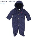 (NB-9M) POLO by Ralph Lauren LAYETTE GIRL Quilted Barn Bunting USラルフローレン (新生児)ベイビーサイズの キルティング カバーオール (UPS) その1