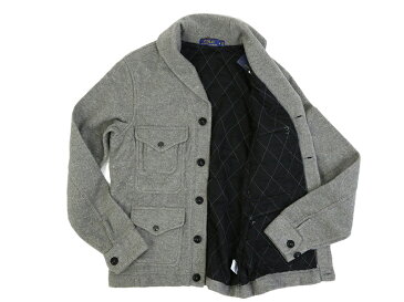 POLO Ralph Lauren Men's Flannel Fleece Shwal-Collar Sportsman Jacket USラルフローレン ショールカラー クルーザー ジャケット カーディガン