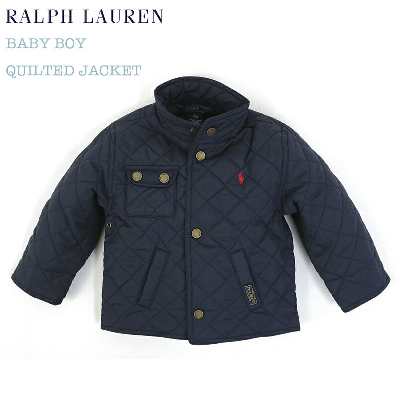 ラルフローレン　ベビー服 (9M-24M) POLO by Ralph Lauren "INFANT BOY" Quilted Jacket USラルフローレン (幼児)ベイビーサイズのキルティングジャケット (UPS)