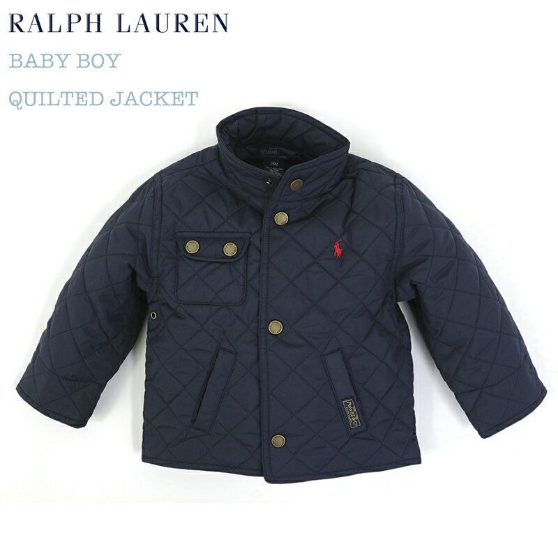 (9M-24M) POLO by Ralph Lauren "INFANT BOY" Quilted Jacket USラルフローレン (幼児)ベイビーサイズのキルティングジャケット (UPS)