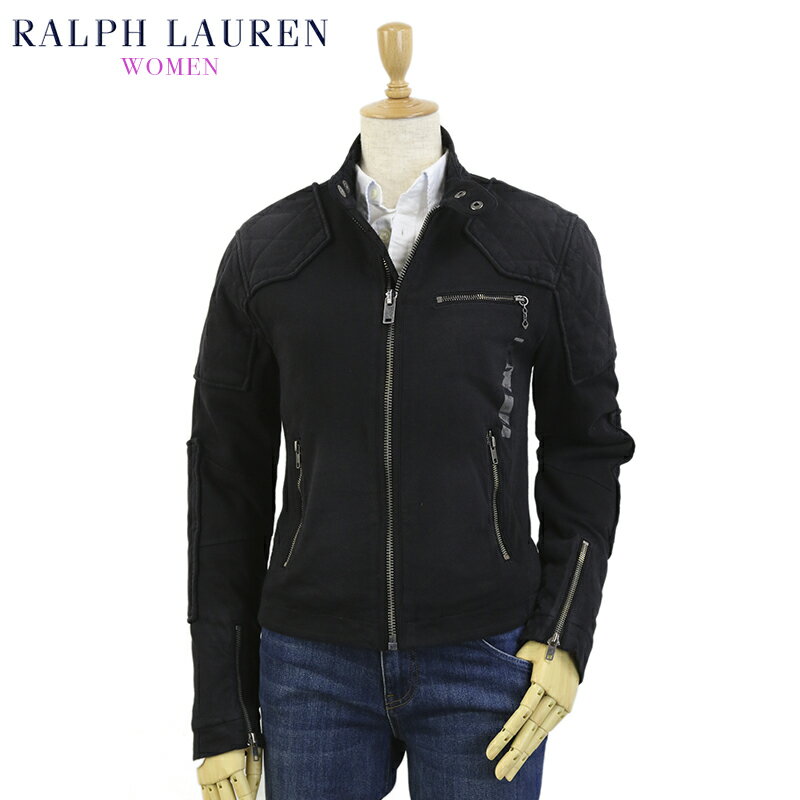 (WOMEN) Ralph Lauren Women's Fleece Cafe Racer Jacket 女性用 ラルフローレン スウェット ライダースジャケット カフェレーサージャケット