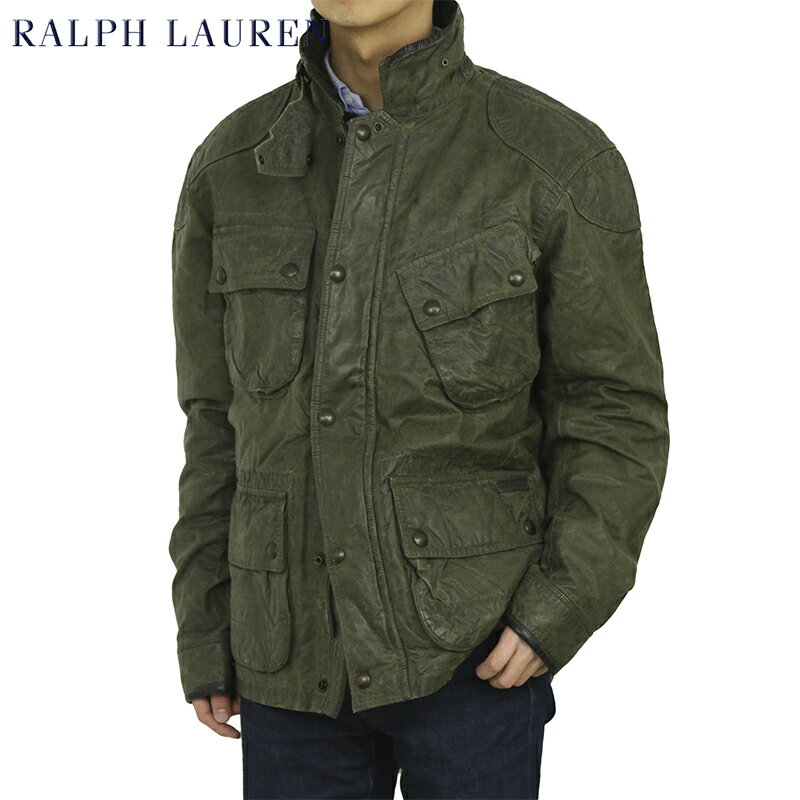 ラルフローレン ポロ ラルフローレン メンズ オイルドコットン モーターサイクルジャケット オイルジャケット POLO by Ralph Lauren Men's Oiled Motorcycle Jacket US