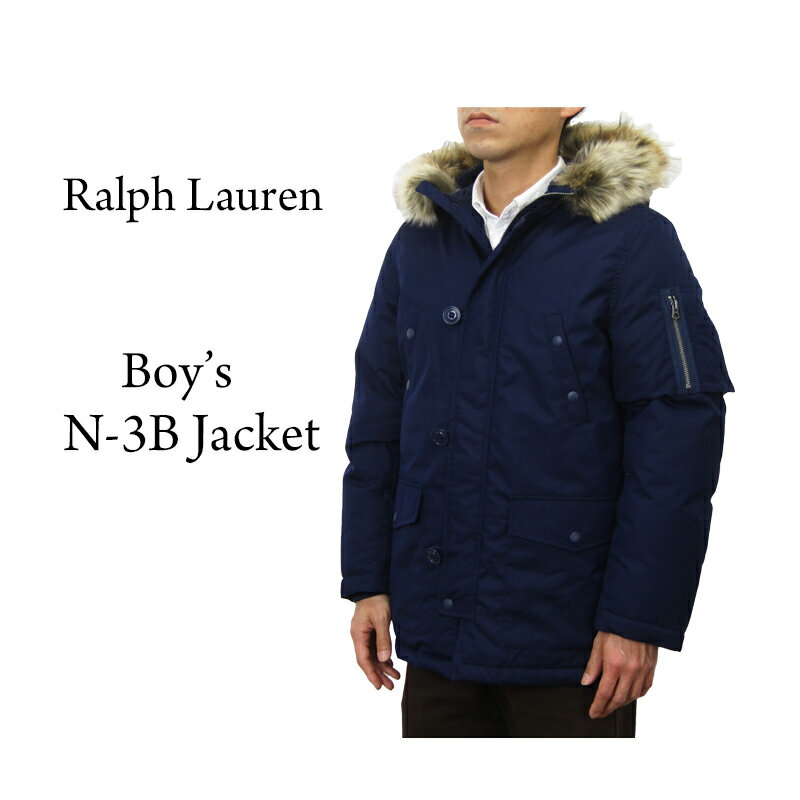 ポロ ラルフローレン ボーイズサイズのファー付きフード ダウンジャケット POLO by Ralph Lauren Boy's Down Parka Jacket US