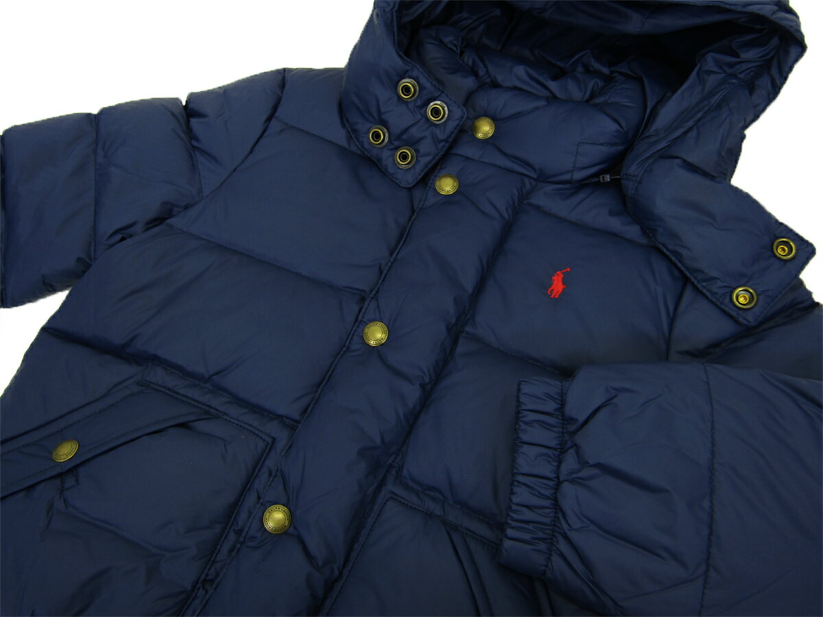 ポロ ラルフローレン 子供用のポニー刺繍 ダウンジャケット パーカー (TODDLER) BOYS(2-7) POLO by Ralph Lauren Down Jacket Parka US