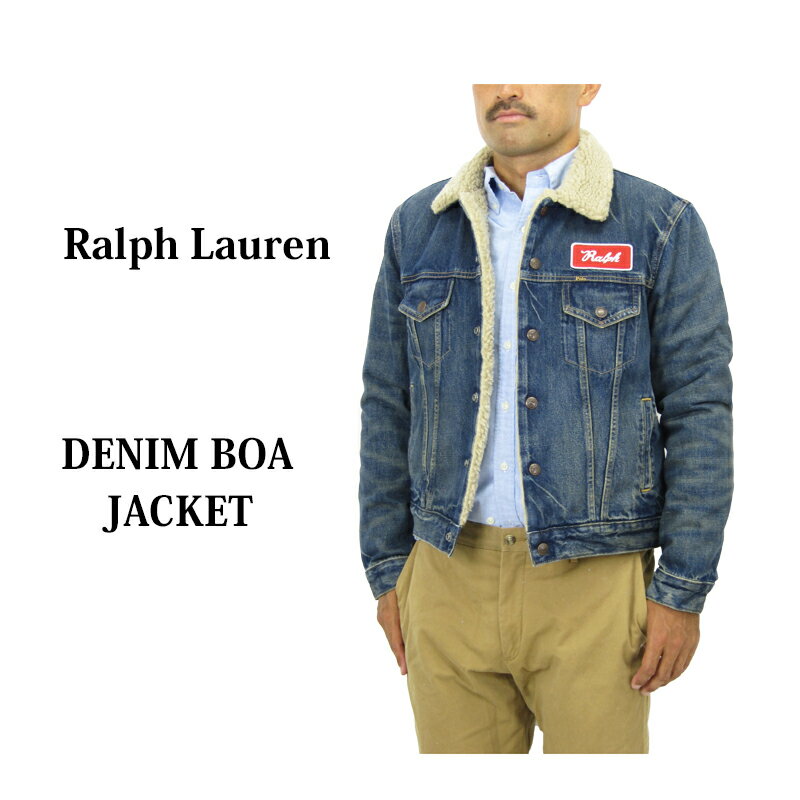 ポロ ラルフローレン メンズ ボア付 デニムジャケット POLO Ralph Lauren Men's Boa Denim Rider Jacket US