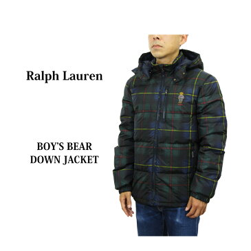 ポロ ラルフローレン ボーイズサイズのポロベアー刺繍ダウンジャケット パーカー POLO by Ralph Lauren Boy's Down Parka Jacket US