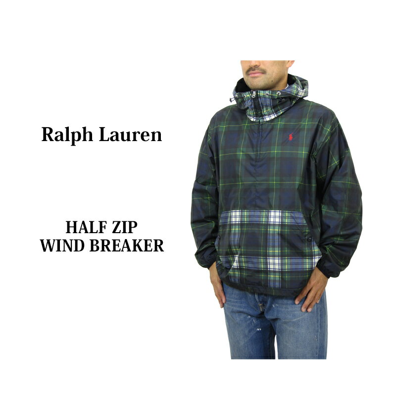 | t[ n[tWbv vI[o[ EChu[J[ WPbg p[J[ POLO Ralph Lauren 1/2 Zip Pullover WindBreaker Jacket Parka