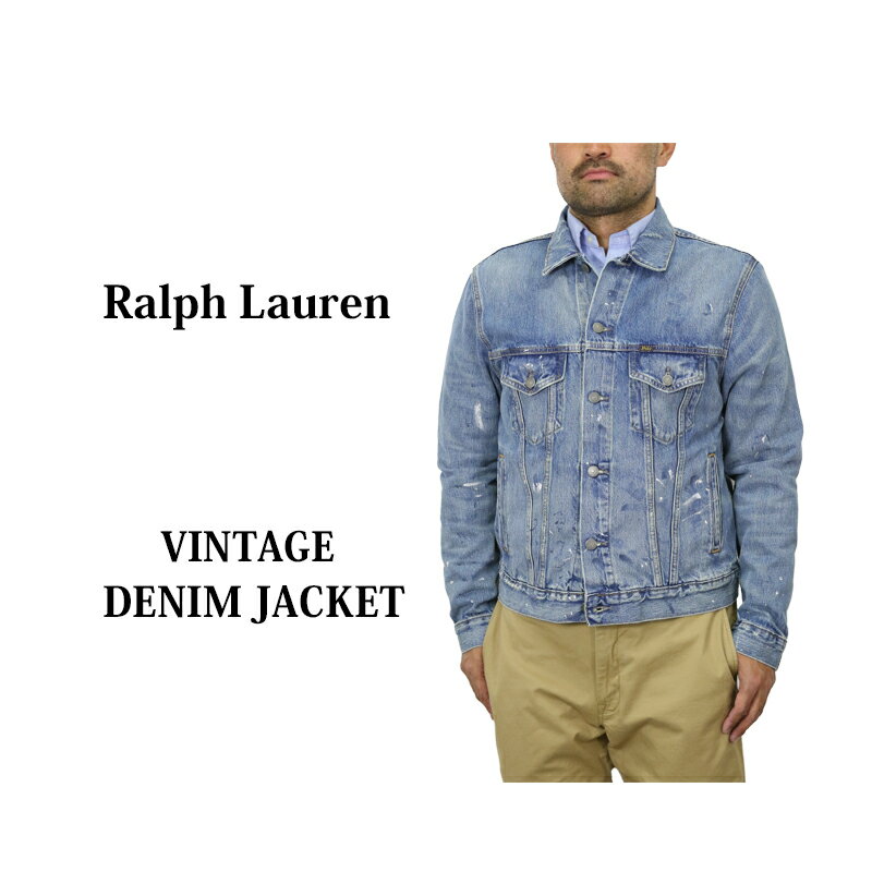 ポロ ラルフローレン メンズ ダメージ加工 デニムジャケット POLO Ralph Lauren Men s Damaged Denim Rider Jacket US