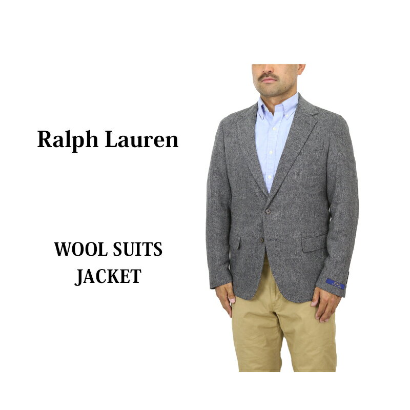 ݥ ե   إܡ 㥱å ֥쥶 POLO Ralph Lauren Men's Wool Herringbone Sport Coat US