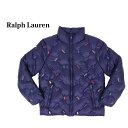 ポロ ラルフローレン ガールズサイズ ポニー ロゴ マルチ刺繍 ダウンジャケット POLO Ralph Lauren Girls Multi Pony Logo Down Jacket US