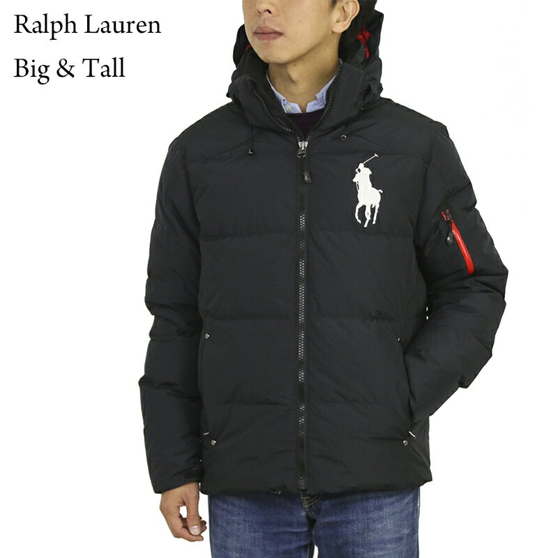 ラルフローレン [BIG & TALL] ポロ ラルフローレン ビッグポニー 刺繍 リップストップ ダウンジャケット パーカー POLO by Ralph Lauren Men's Big Pony Down Jacket US