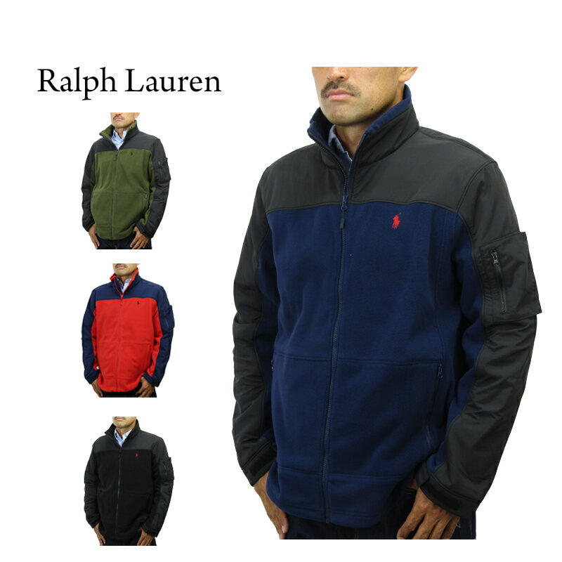 ラルフローレン ポロ ラルフローレン メンズ フリース ジップアップ ナイロン切替 ジャケット POLO Ralph Lauren Men's Fleece Jacket US