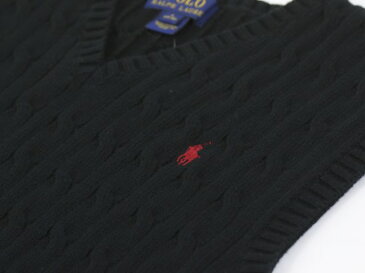 (SCHOOL) Ralph Lauren Boy's Cotton V-neck Sweater Vest ラルフローレン ボーイズ ニットベスト