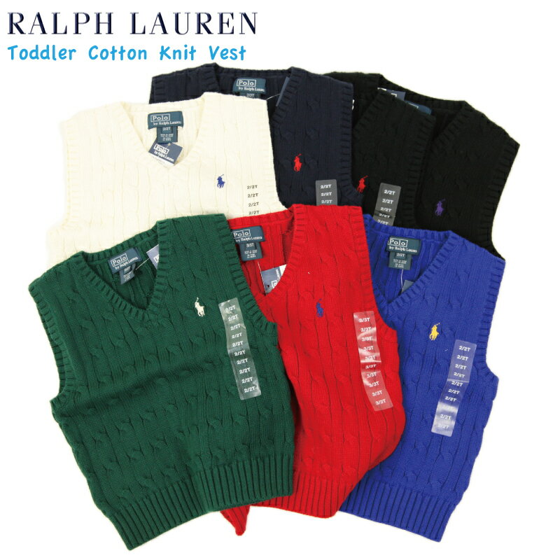 (TODDLER) Ralph Lauren Boy's(2-4) Cotton V-neck 