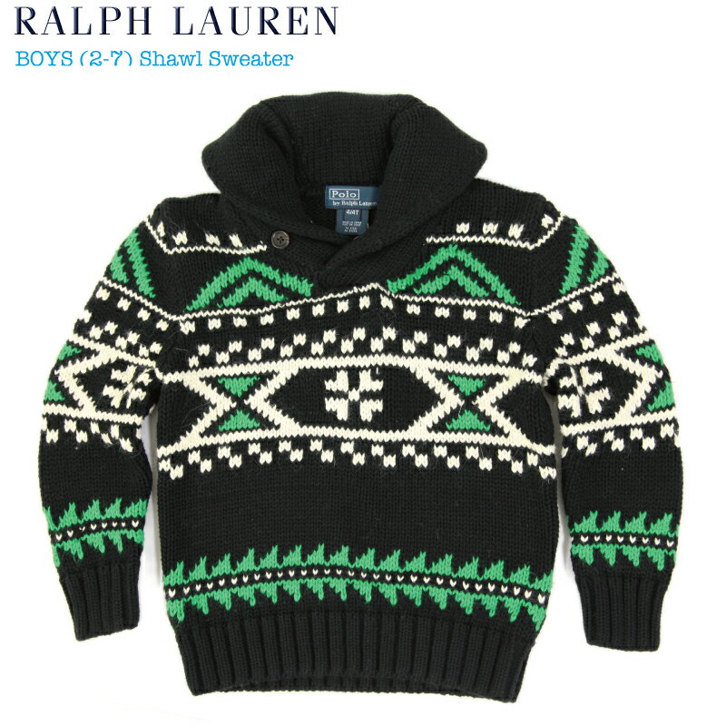 (2-7)Ralph Lauren Boy’s(2-7) Shawl Sweater ラルフローレン ボーイズ ショールカラーセーター