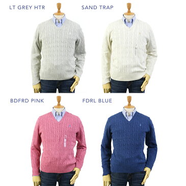 Ralph Lauren Men's Silk Cable V-Neck Sweater US ポロ ラルフローレン シルクのVネックセーター