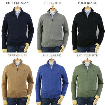 Ralph Lauren Men's Cotton Half-Zip Sweater US ポロ ラルフローレン コットンのハーフジップセーター