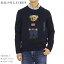Ralph Lauren Men's "POLO BEAR" Cotton Linen Crew Sweater US ݥ ե ݥ٥ 롼ͥåפ򸫤