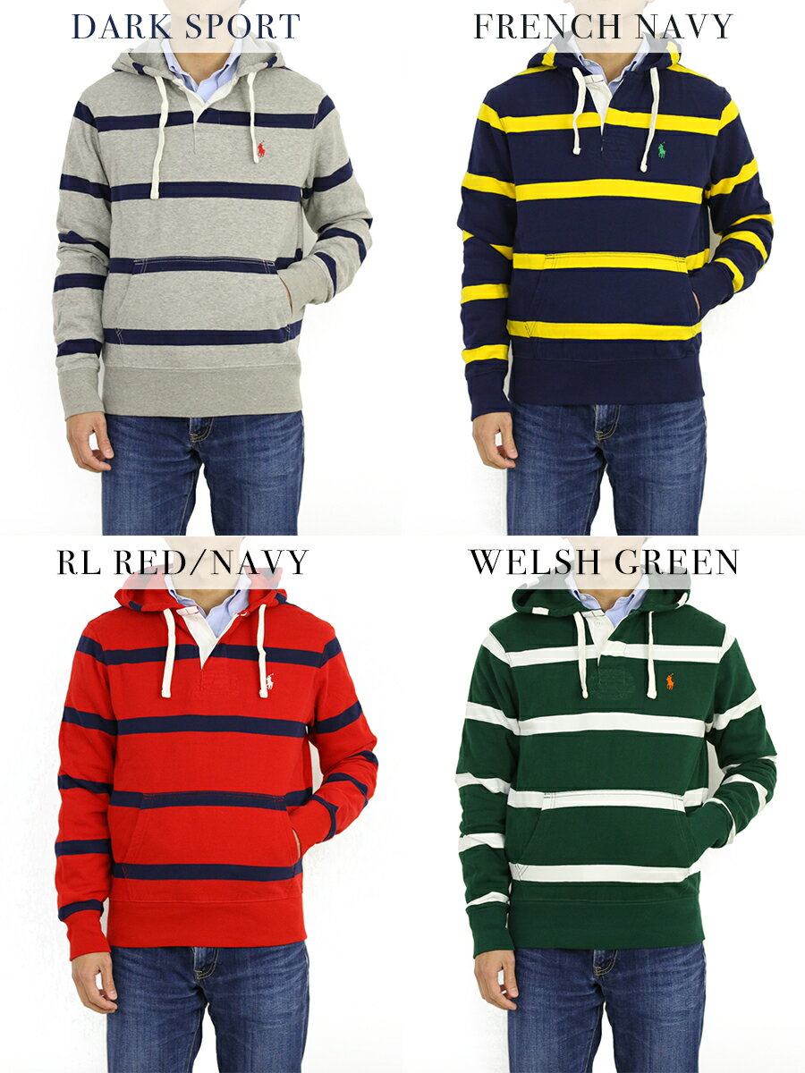 ポロ ラルフローレン スウェットパーカ ラガーシャツ型 パーカー POLO Ralph Lauren Men's Rugger Pullover Parka US