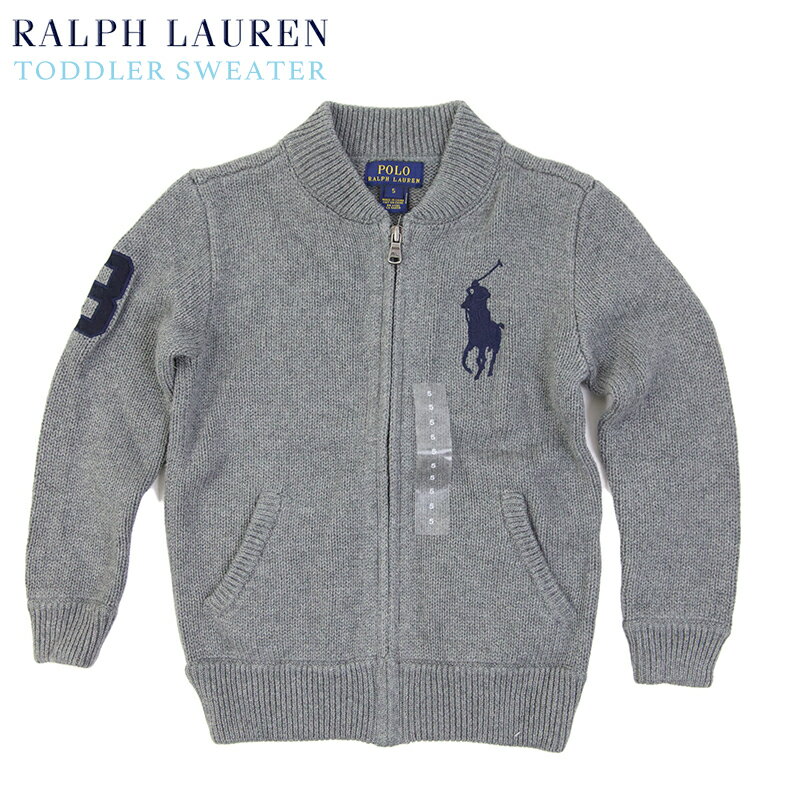 (2-7)Ralph Lauren Boy's Big Pony Full-zip Sweate