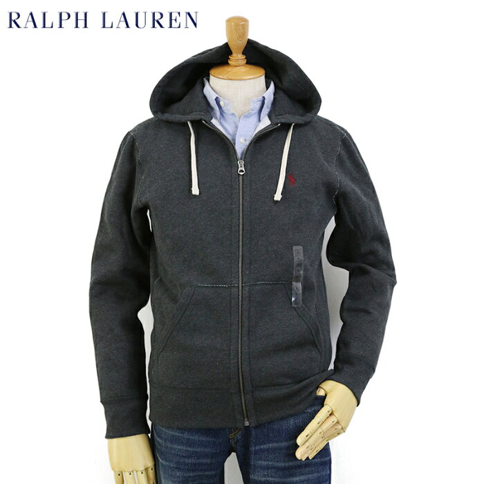 POLO Ralph Lauren Men's Cotton-Blend-Fleece Hoodie US ポロ ラルフローレン ジップアップスウェットパーカー ワンポイント フーディー 無地 売れ筋