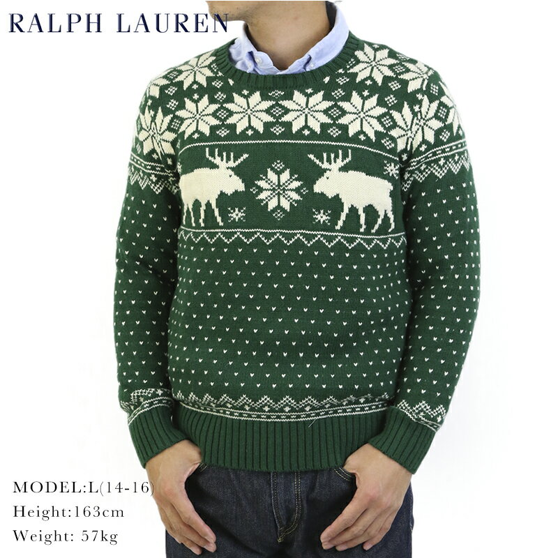 (SCHOOL) Ralph Lauren Boy’s Nordic Crew Sweater ラルフローレン ボーイズ クルーネックセーター