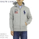 ポロ ラルフローレン ジップアップスウェットパーカー アメリカ国旗 ビッグポニー フーディー POLO Ralph Lauren Men's 