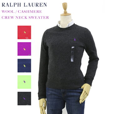 Ralph Lauren Women's Wool/Cashmere Crew Sweater USラルフローレン レディース ウール/カシミア クルーネック セーター