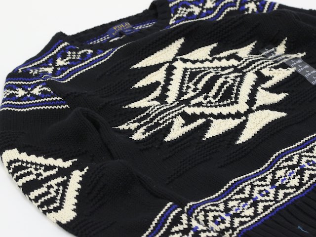 Ralph Lauren Boy's Native Cotton Crew Sweater ラルフローレン ボーイズ ネイティブ柄 クルーネック セーター