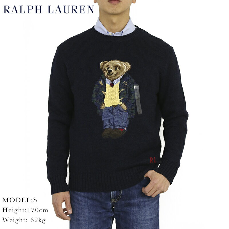 ポロ ラルフローレン ポロベアー クルーネックセーター ダッフルコートベア POLO Ralph Lauren Men 039 s POLO BEAR Cotton Linen Crew Sweater US