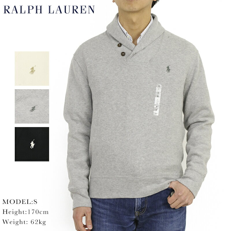 ポロ ラルフローレン ショールカラー フレンチリブ スウェット POLO Ralph Lauren Men's Shawl Collar Fleece Pullover