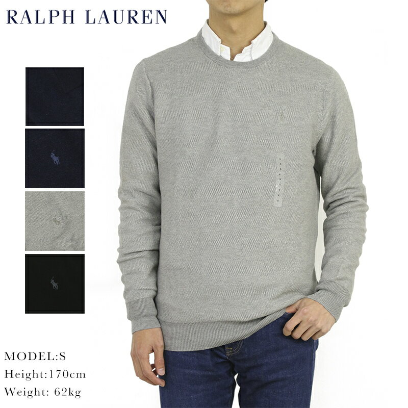 ݥ ե ԡޥåȥ 롼ͥå POLO Ralph Lauren Men's Pima Cotton Crew Sweater US