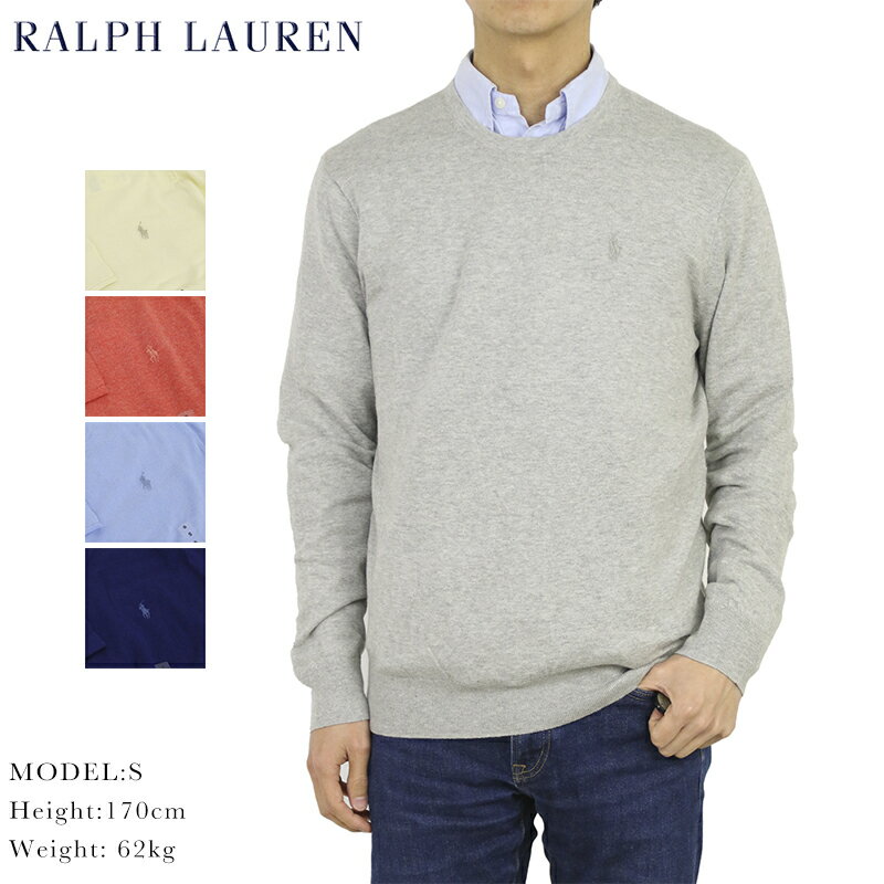 ポロ ラルフローレン メンズ コットン/カシミア クルーネックセーターPOLO Ralph Lauren Men 039 s Cotton/Cashmere Crew Sweater US