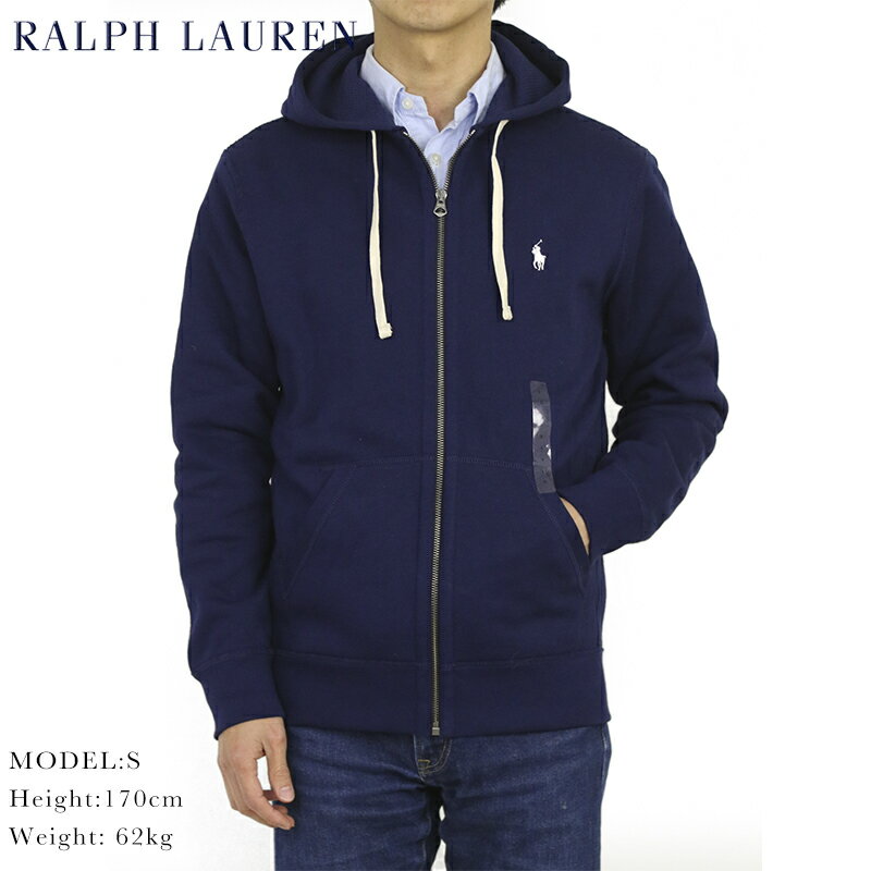 ポロ ラルフローレン ジップアップスウェットパーカー ワンポイント フーディー POLO Ralph Lauren Men's Cotton-Blend-Fleece Hoodie US 無地 売れ筋